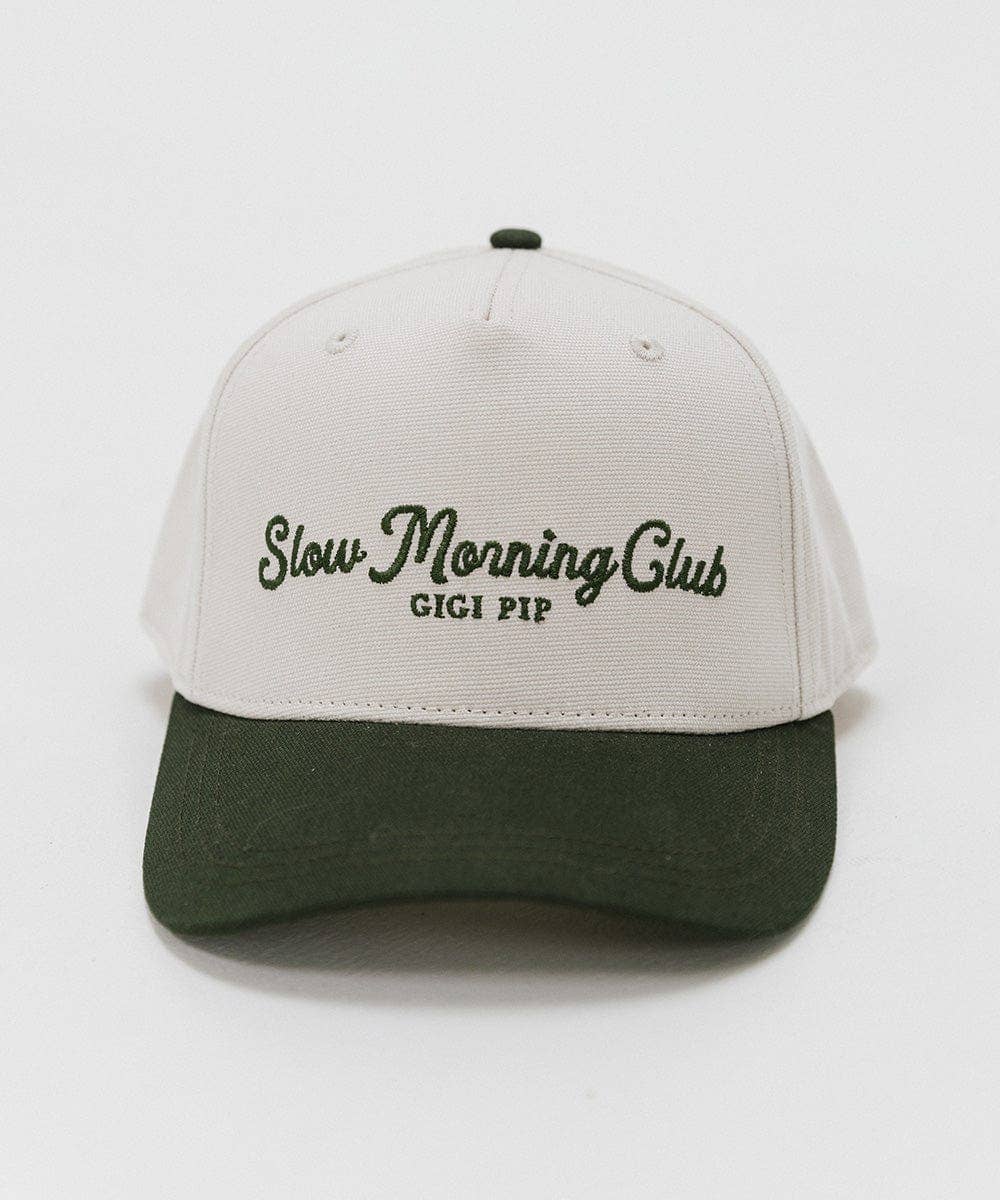 Slow Morning Club Canvas Trucker