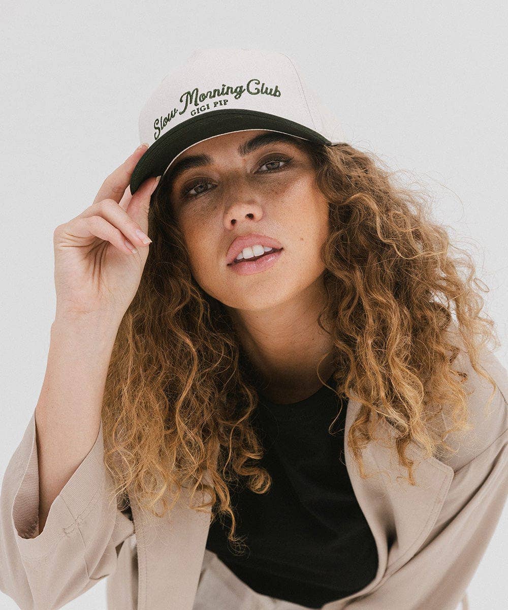 Slow Morning Club Canvas Trucker