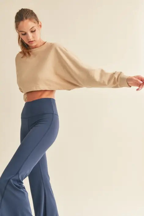 Sand Mineral Wash Double Take Pullover