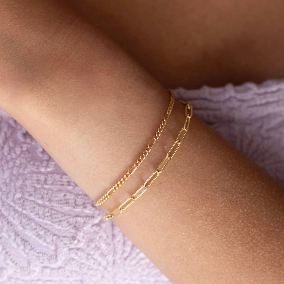 Piper Chain Bracelet | 14k Gold Fill and Sterling Silver