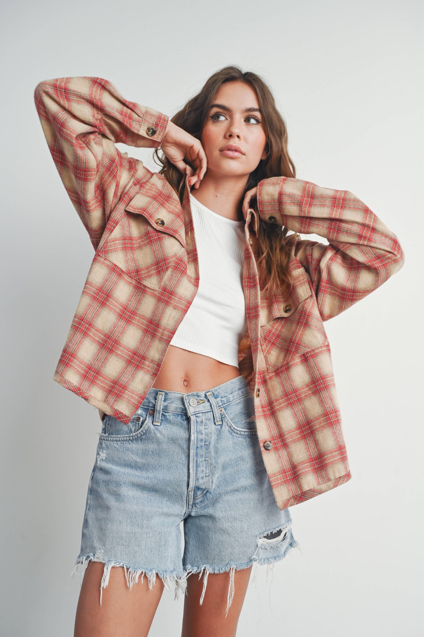 Plaid Red Shacket