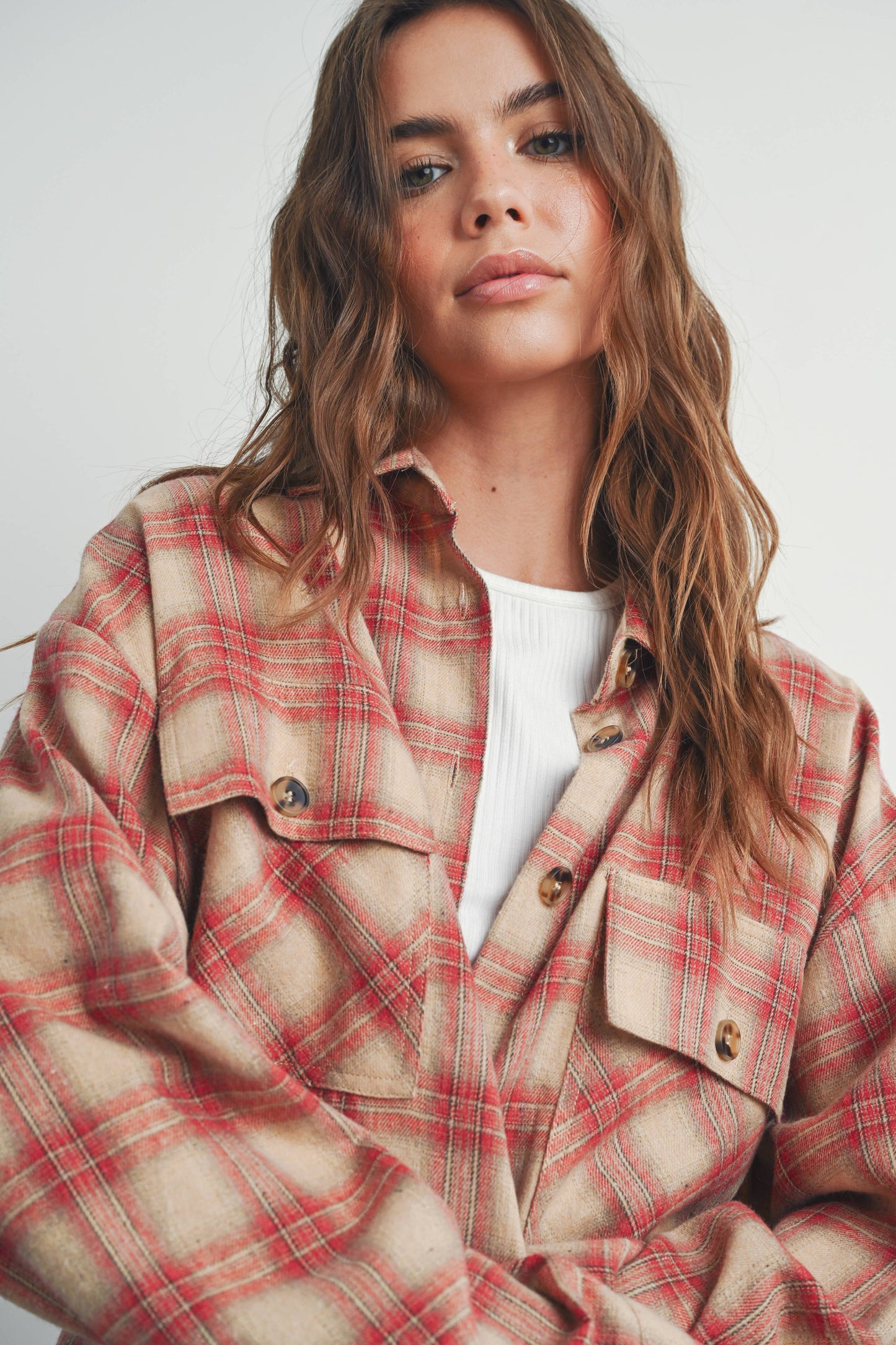 Plaid Red Shacket