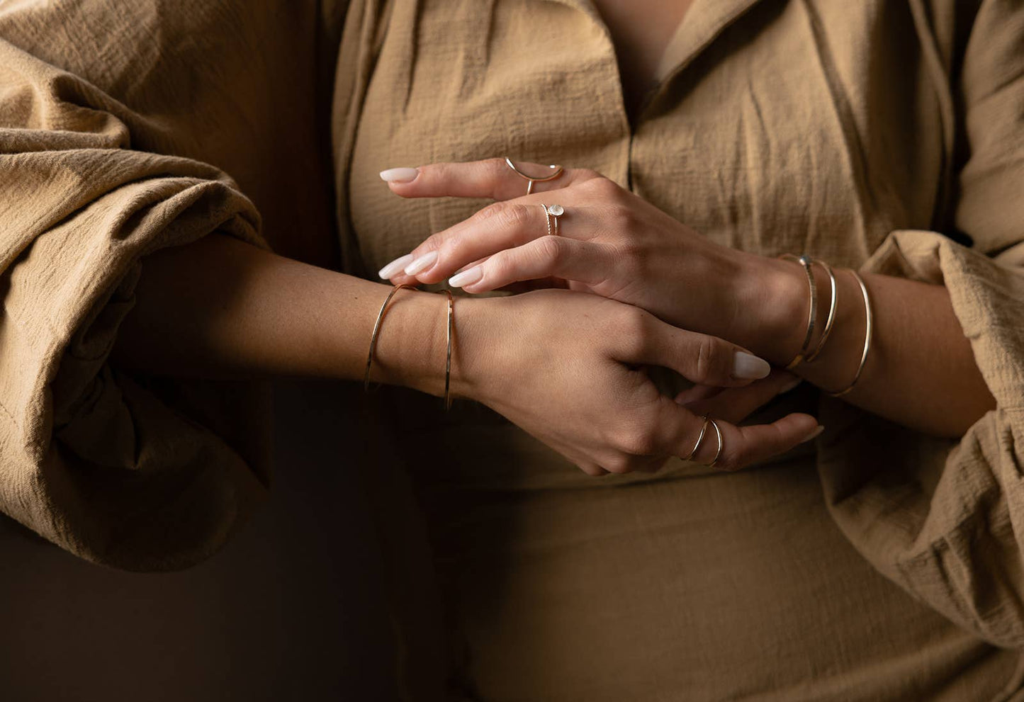 Sundari Cuff| 14k Gold Fill or Sterling Silver
