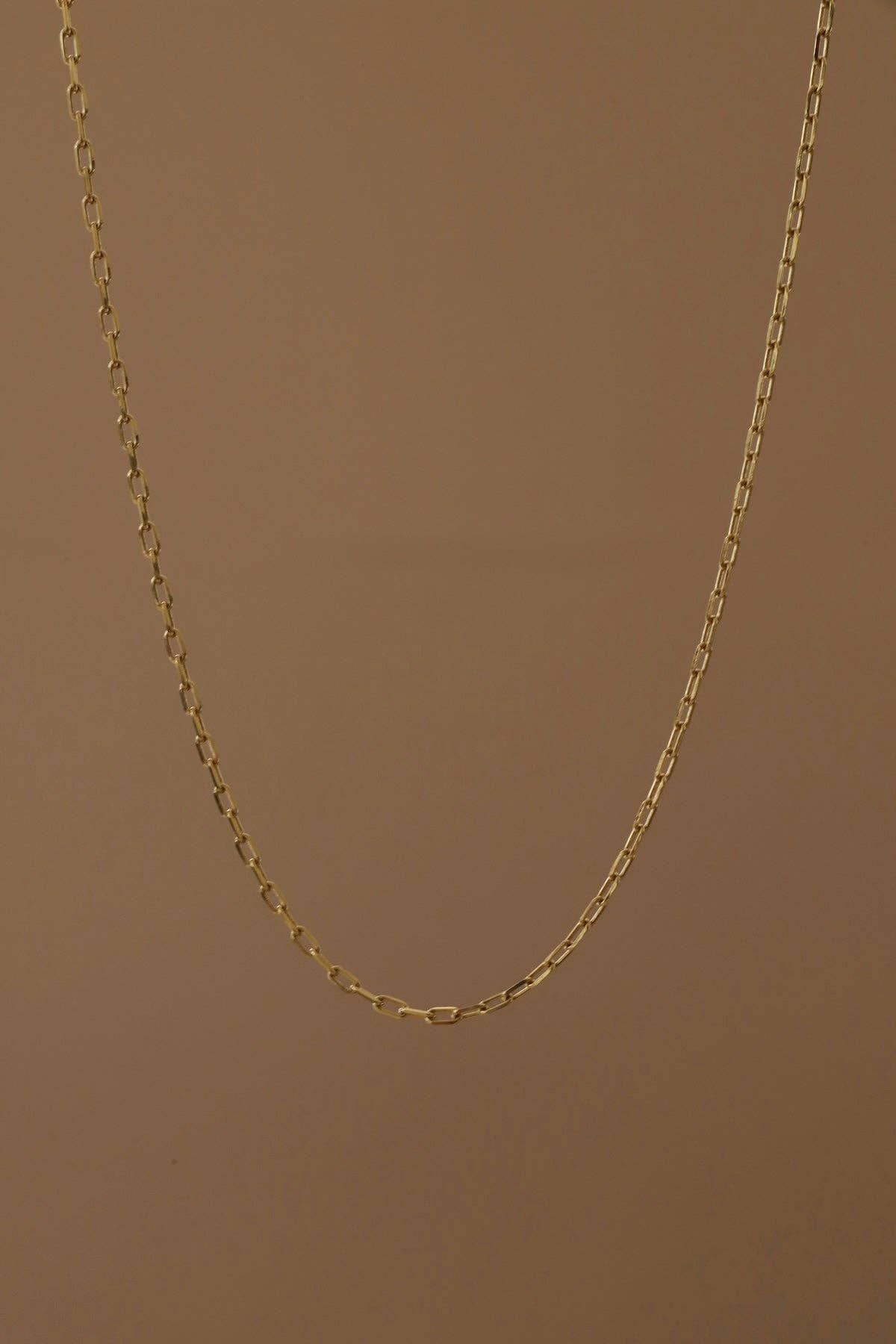 Barely there paperclip chain