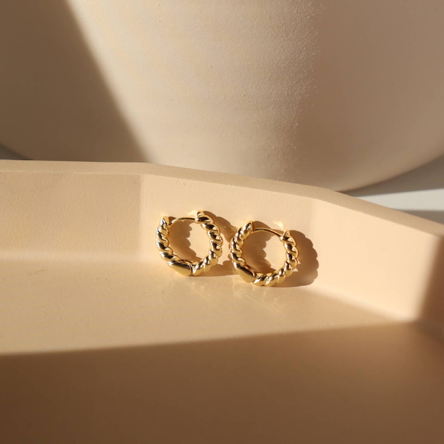 Croissant Huggie Hoop Earrings | Essential Everyday