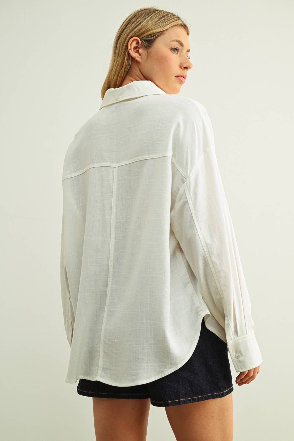 White button up long sleeve