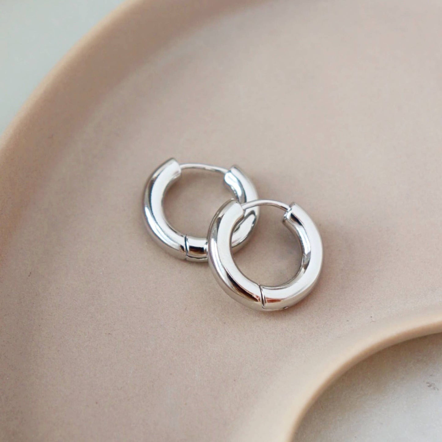Everyday Hoop Earrings | 14k Gold fill or White Gold Fill