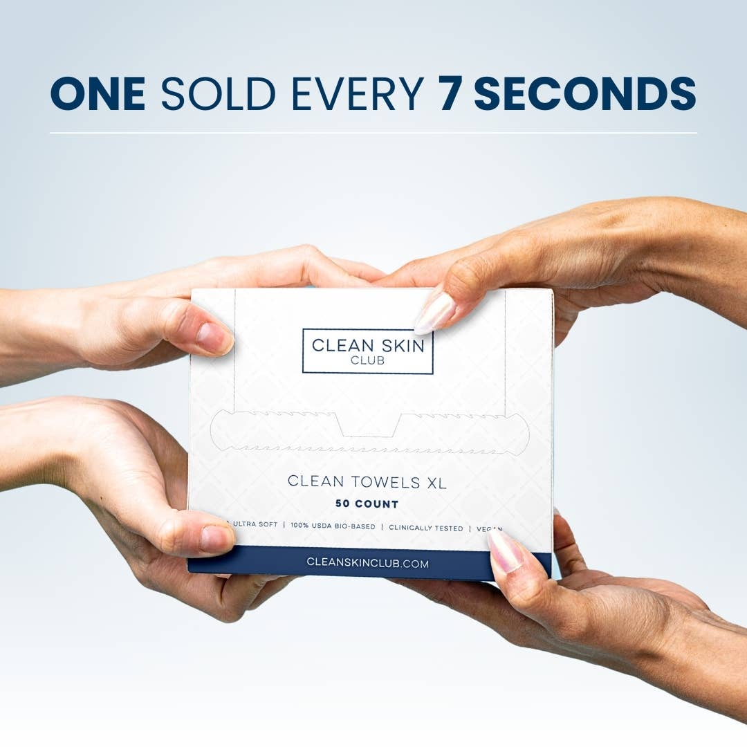 Clean Towels XL, Disposable Face Towels, 50 Count