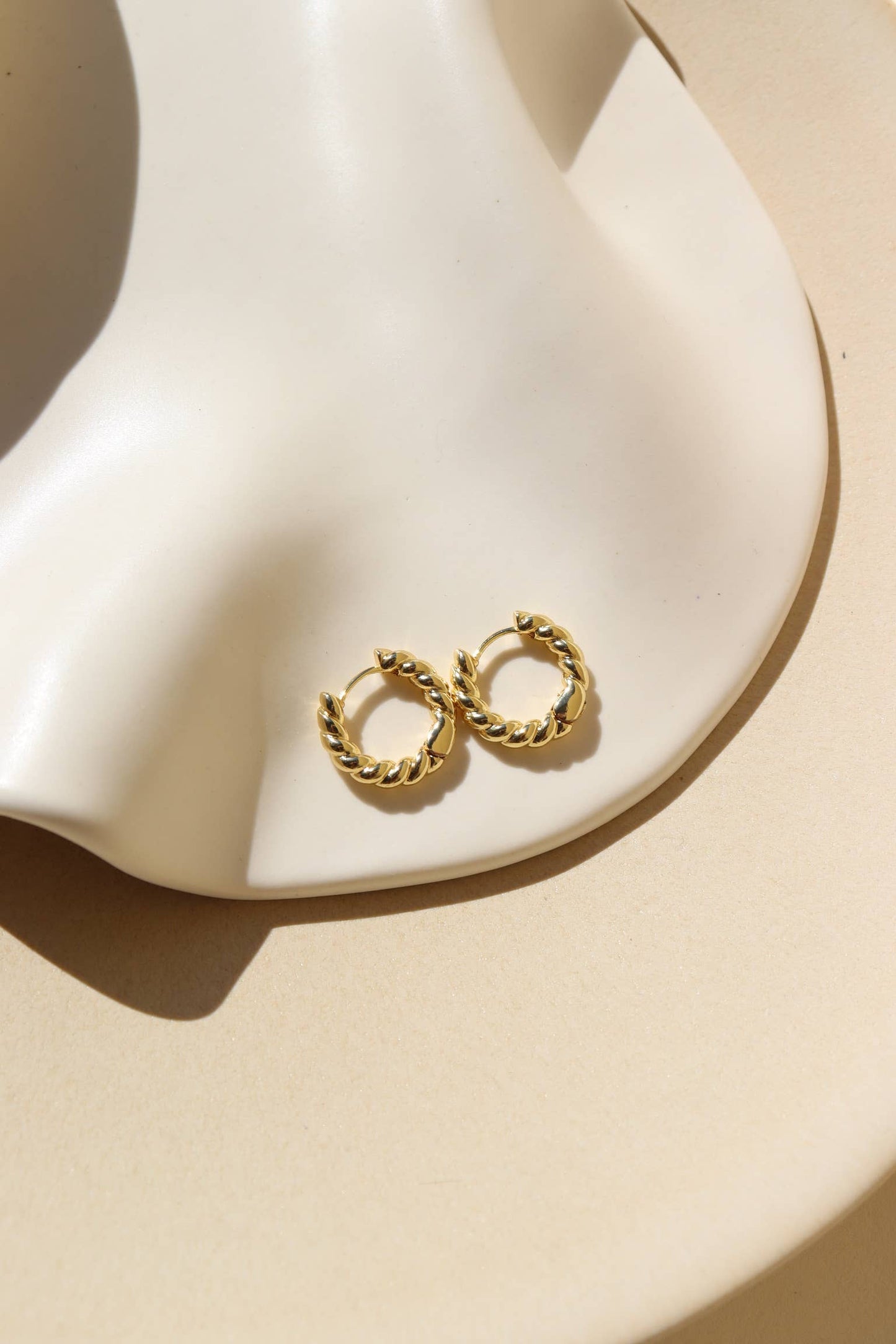 Croissant Huggie Hoop Earrings | Essential Everyday