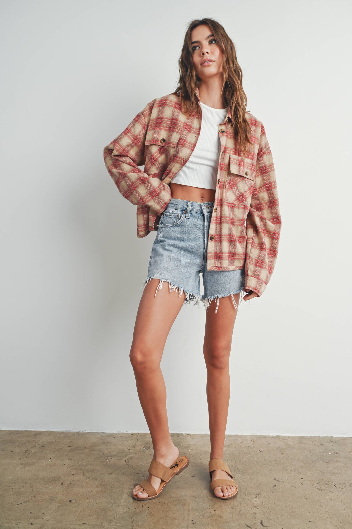 Plaid Red Shacket