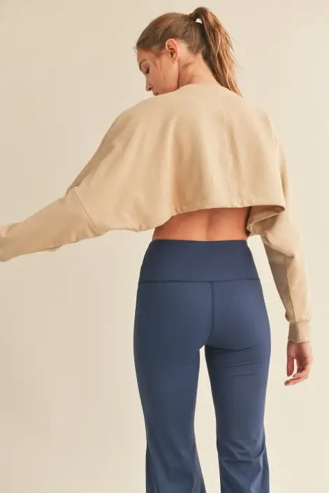 Sand Mineral Wash Double Take Pullover