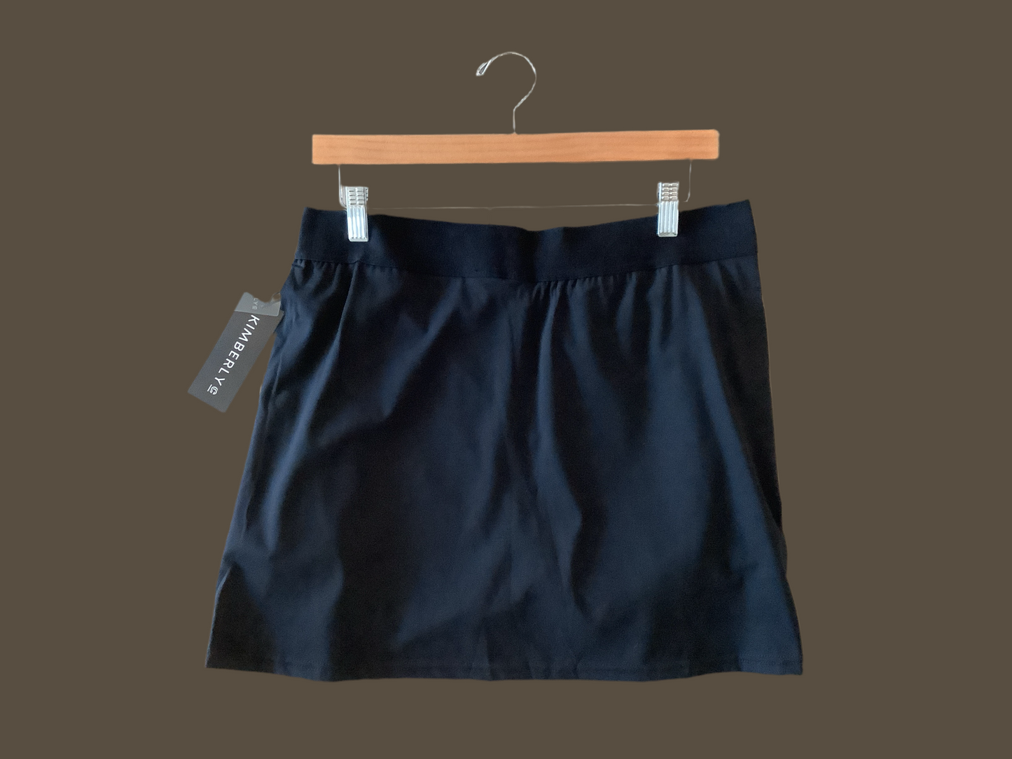 Black sport mini skirt
