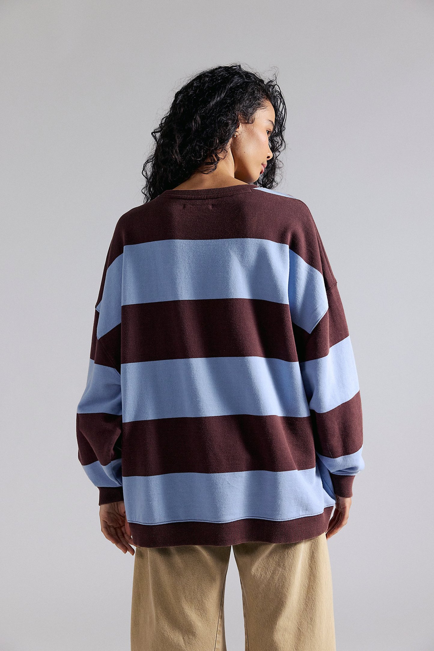 We The Free Classic Striped Oversized Crewneck - Free People
