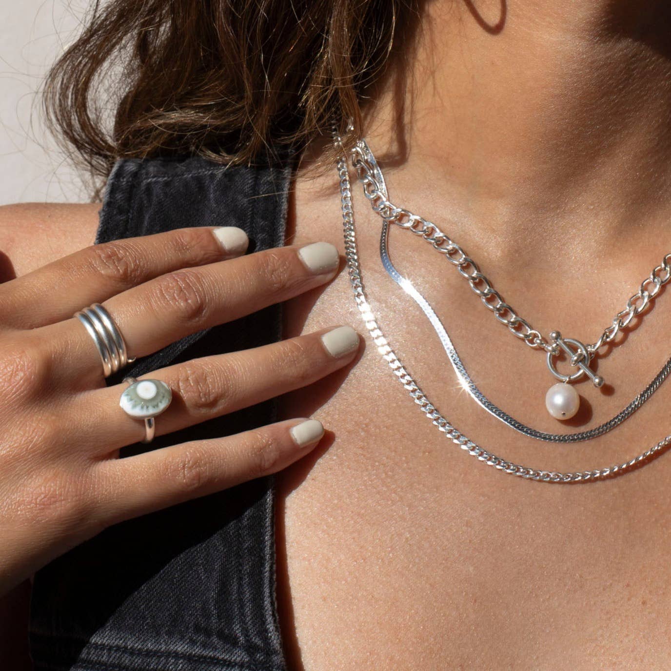 Sea Blossom Ring in 14k Gold Fill or Sterling Silver