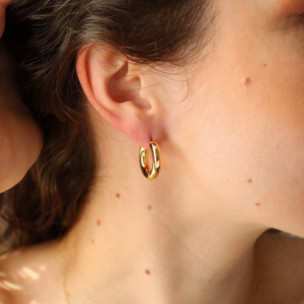 Everyday Hoop Earrings | 14k Gold fill or White Gold Fill