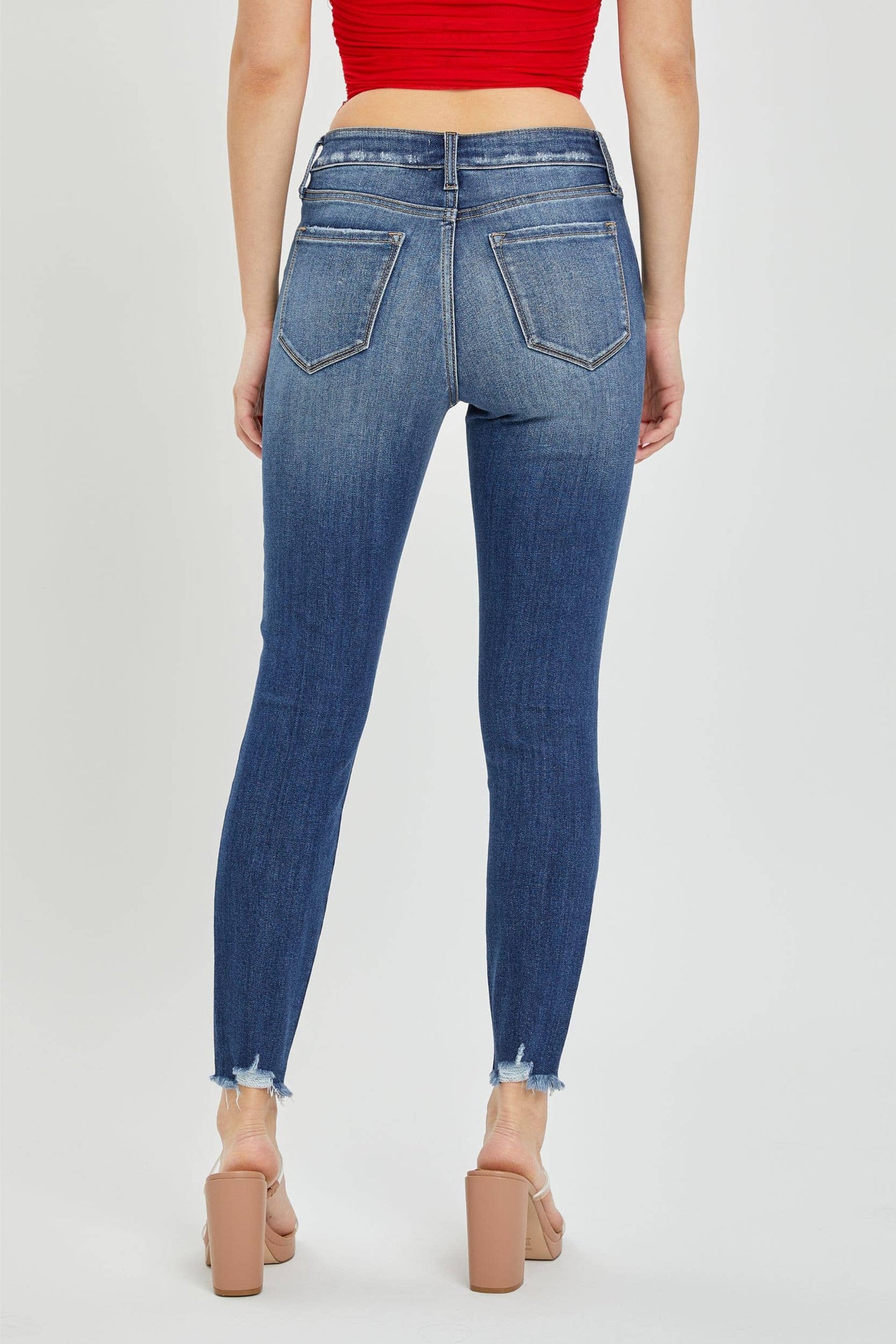 Mid Rise Crop Skinny