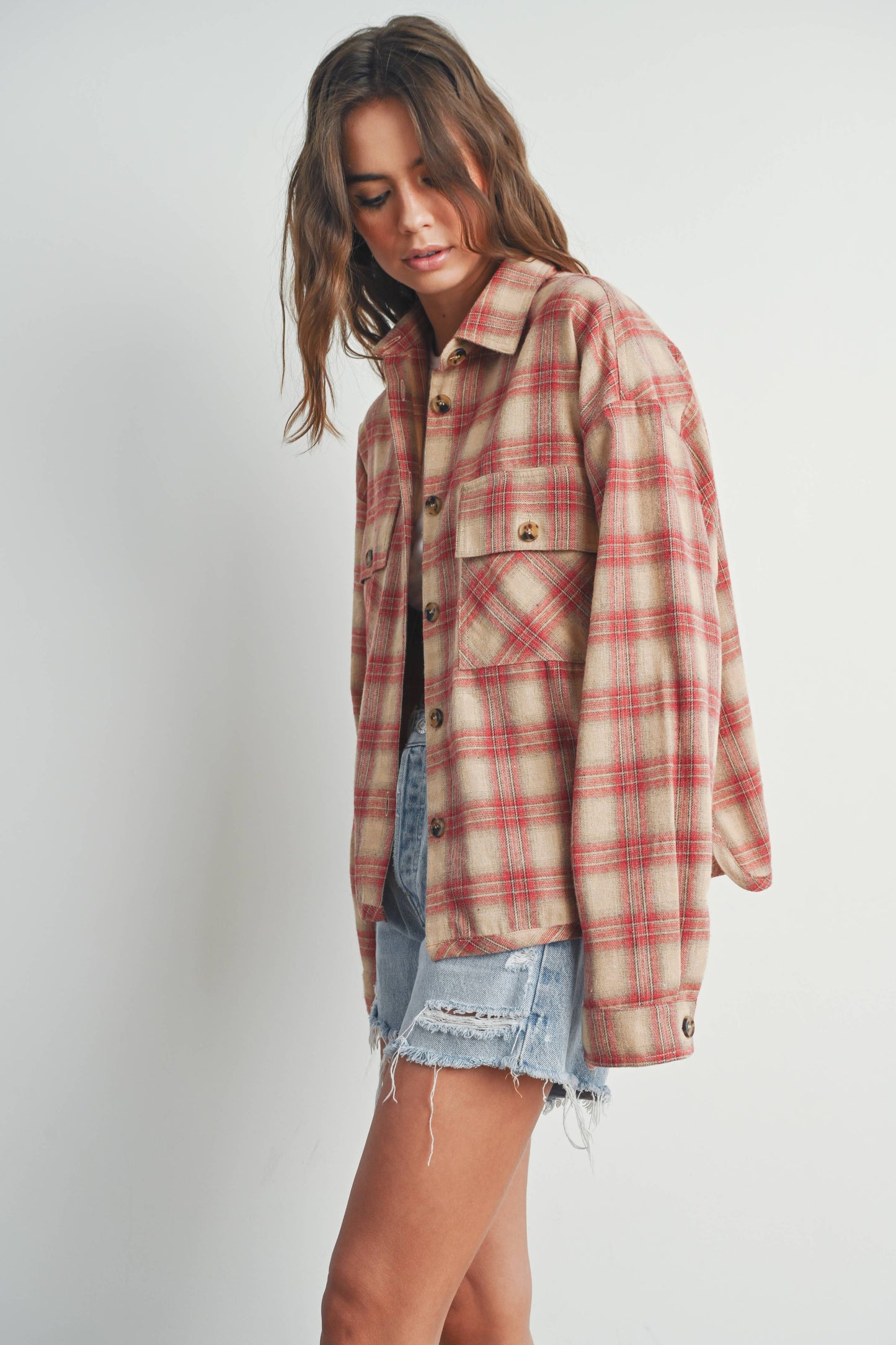 Plaid Red Shacket