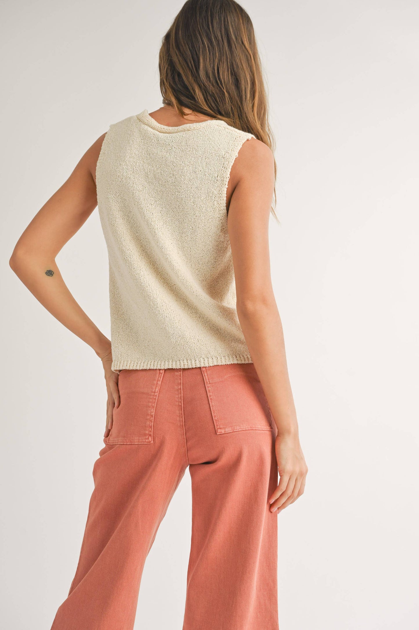 Hook and Eye Vest Cardigan