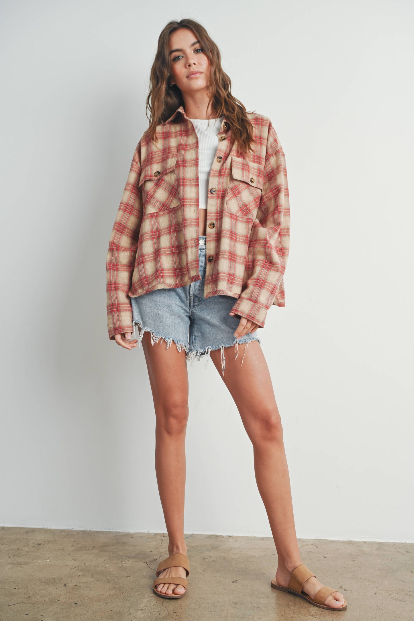 Plaid Red Shacket