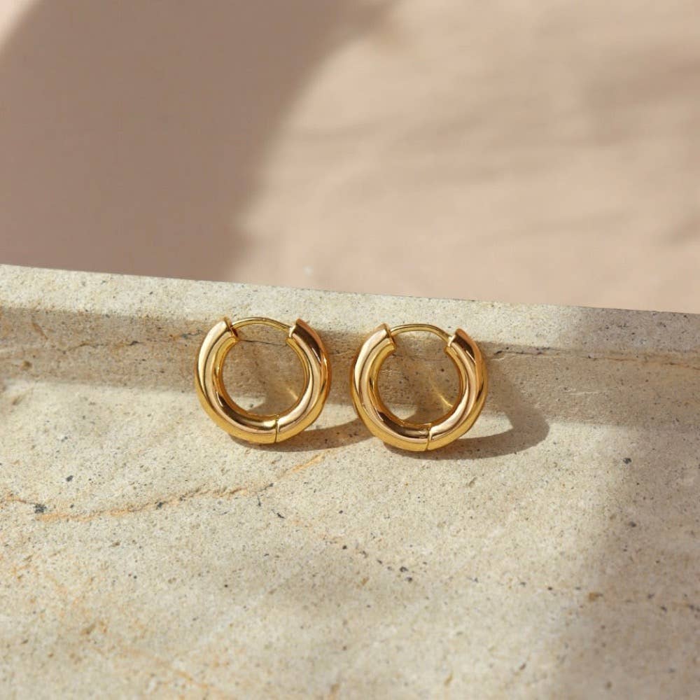 Everyday Hoop Earrings | 14k Gold fill or White Gold Fill