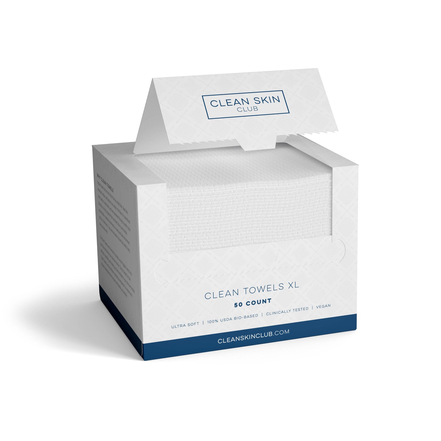 Clean Towels XL, Disposable Face Towels, 50 Count