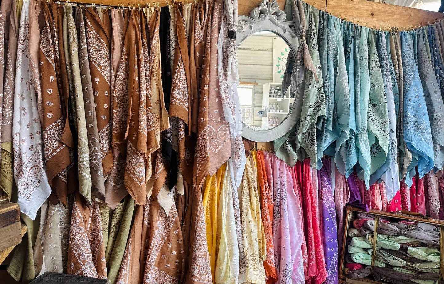 Pink Hand Dyed Bandanas