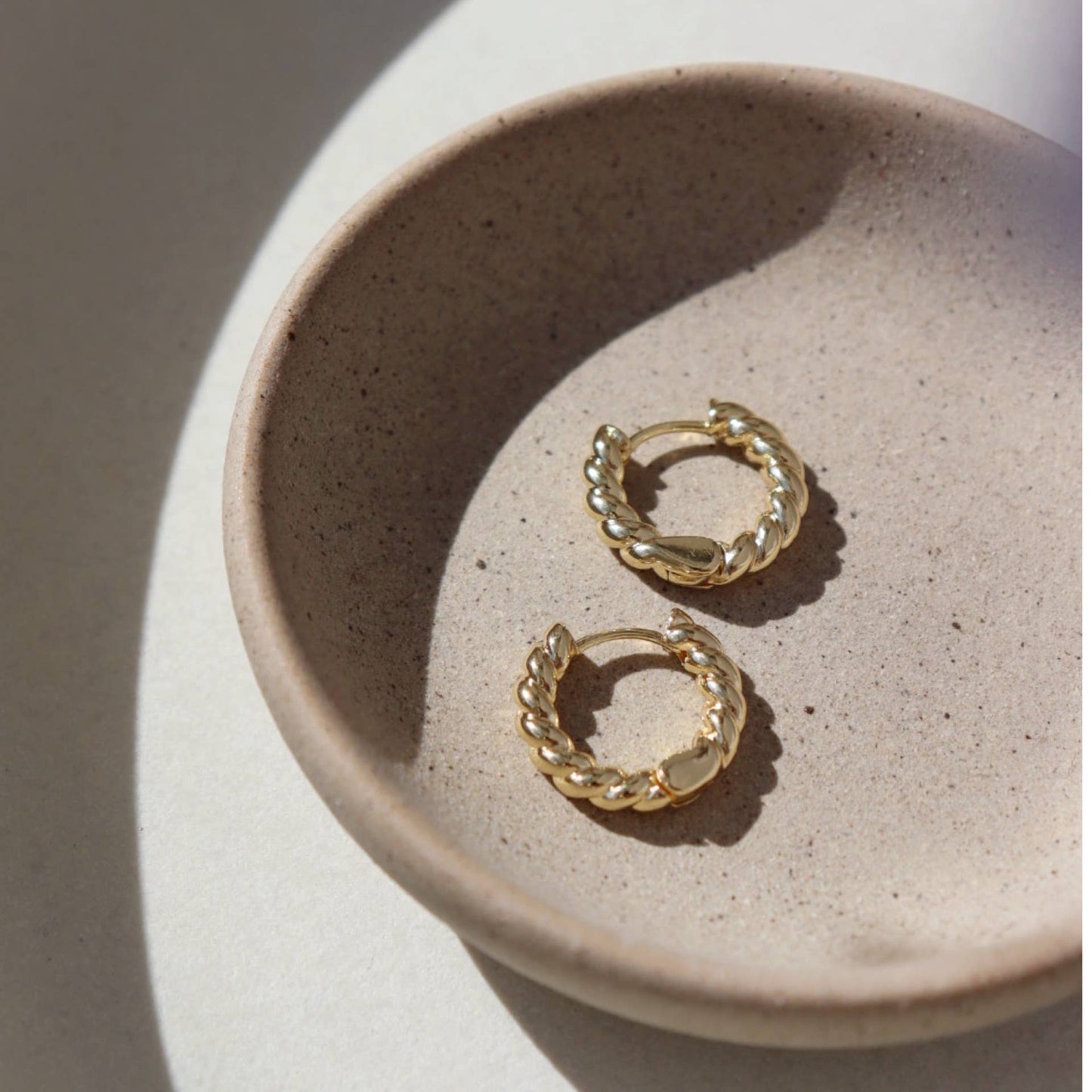 Croissant Huggie Hoop Earrings | Essential Everyday
