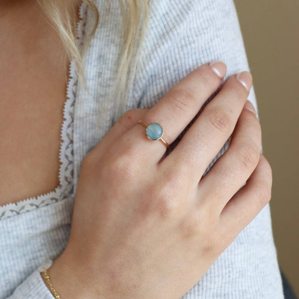 Eau de Aqua Ring - Aquamarine March Birthstone