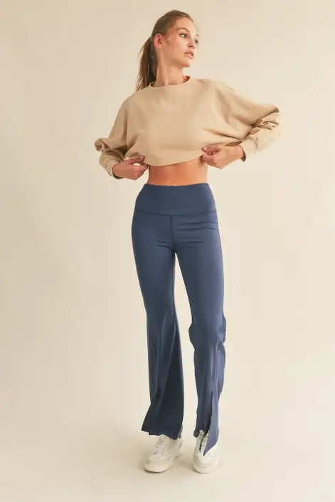 Sand Mineral Wash Double Take Pullover