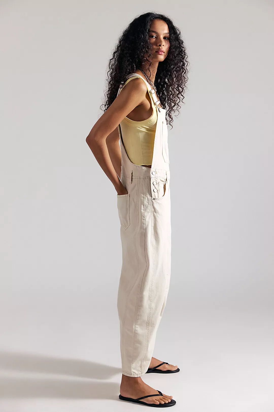 We The Free Good Luck Barrel Overalls - Free people