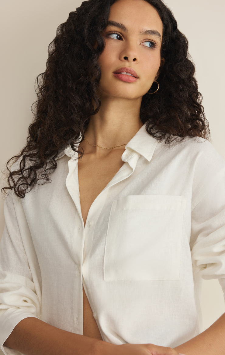 Signature linen top - Z supply