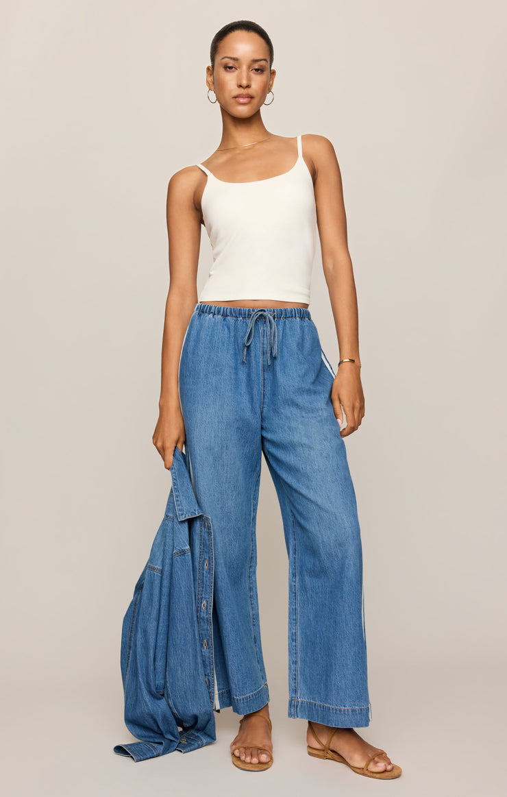 The sidelines denim track pant - Z supply