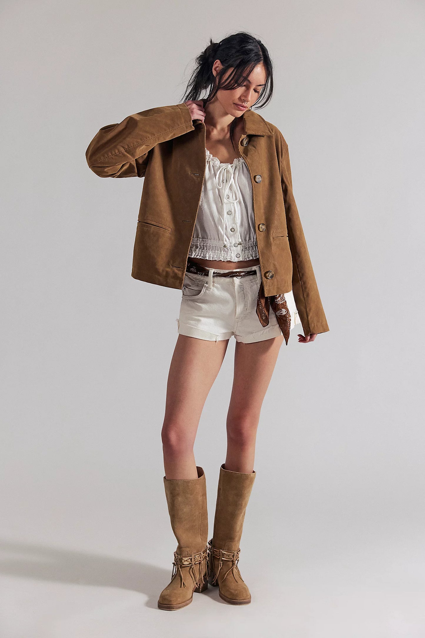 We The Free Hera Vegan Suede Jacket | Free People