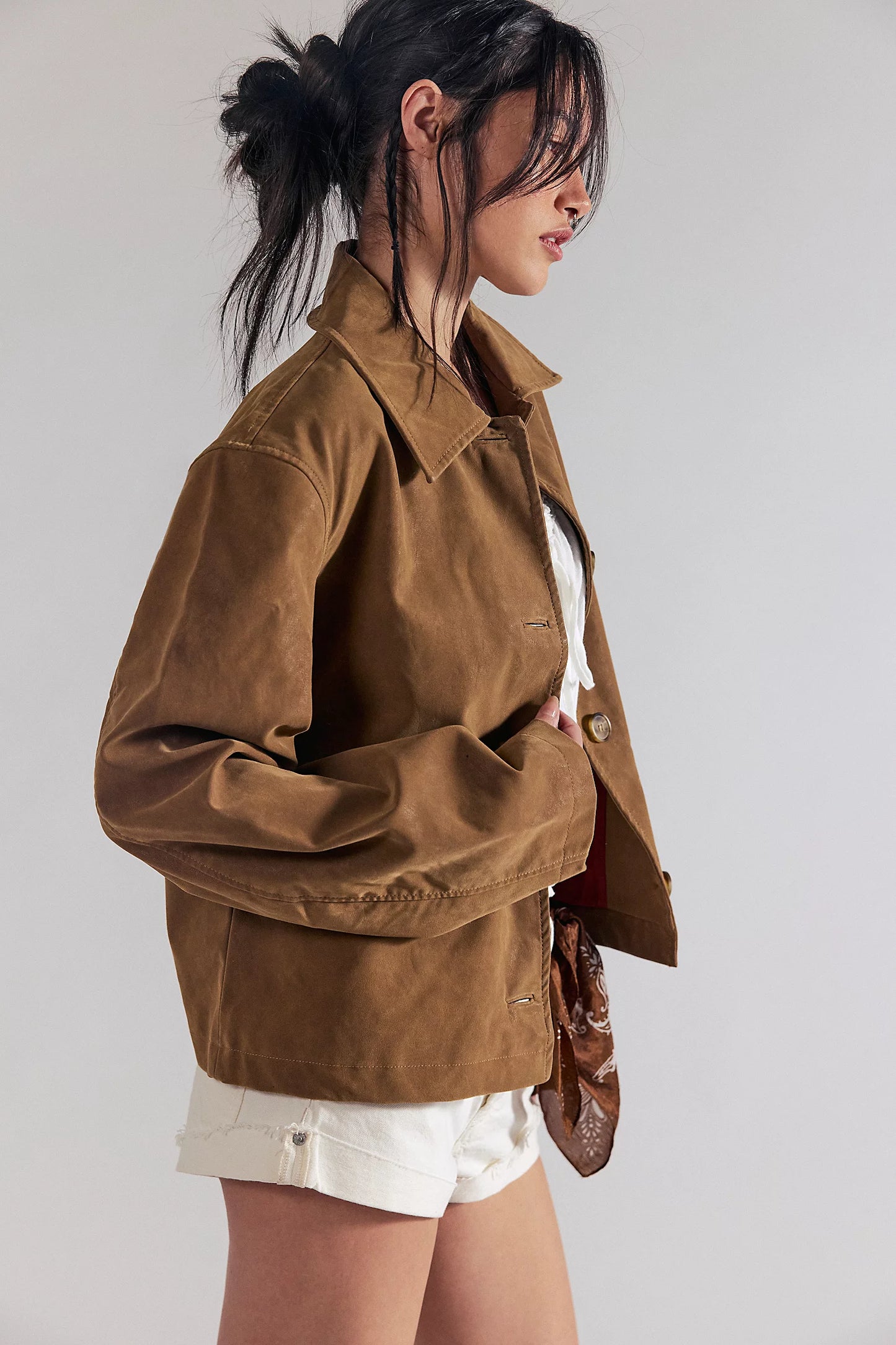 We The Free Hera Vegan Suede Jacket | Free People