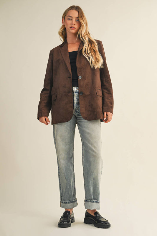 SUEDE BLAZER JACKET