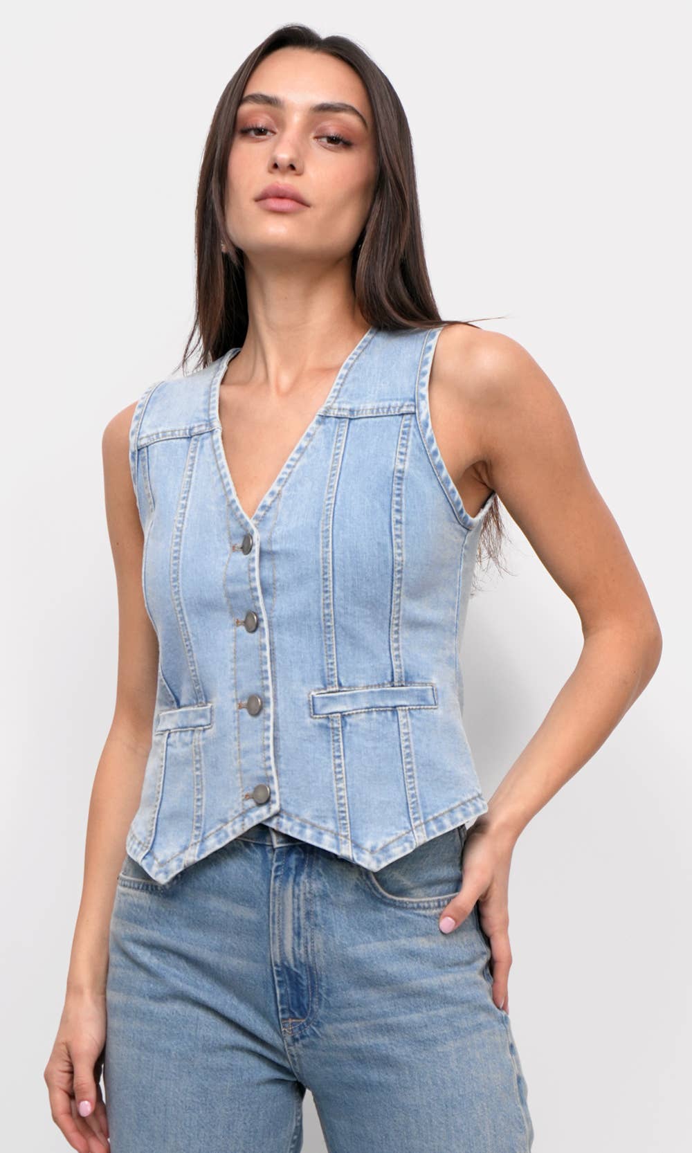 Cassidy Chambray Vest