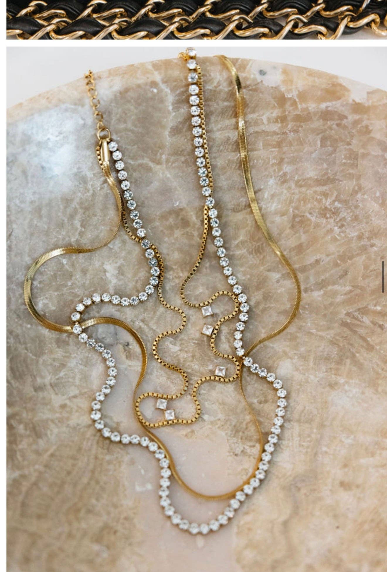 Leah stack necklace