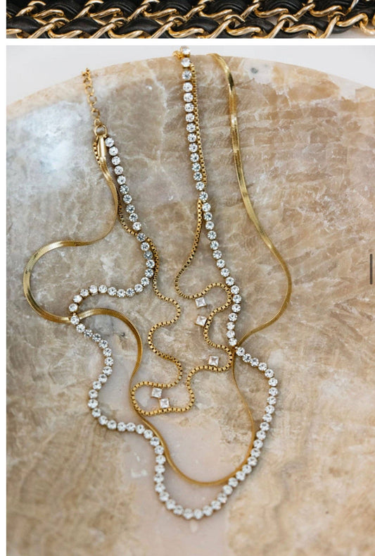 Leah stack necklace