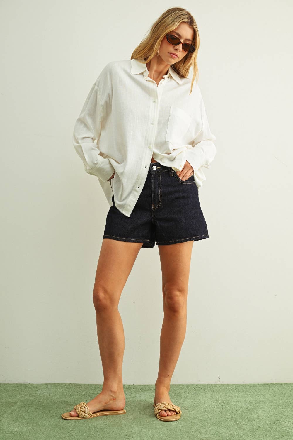 White button up long sleeve