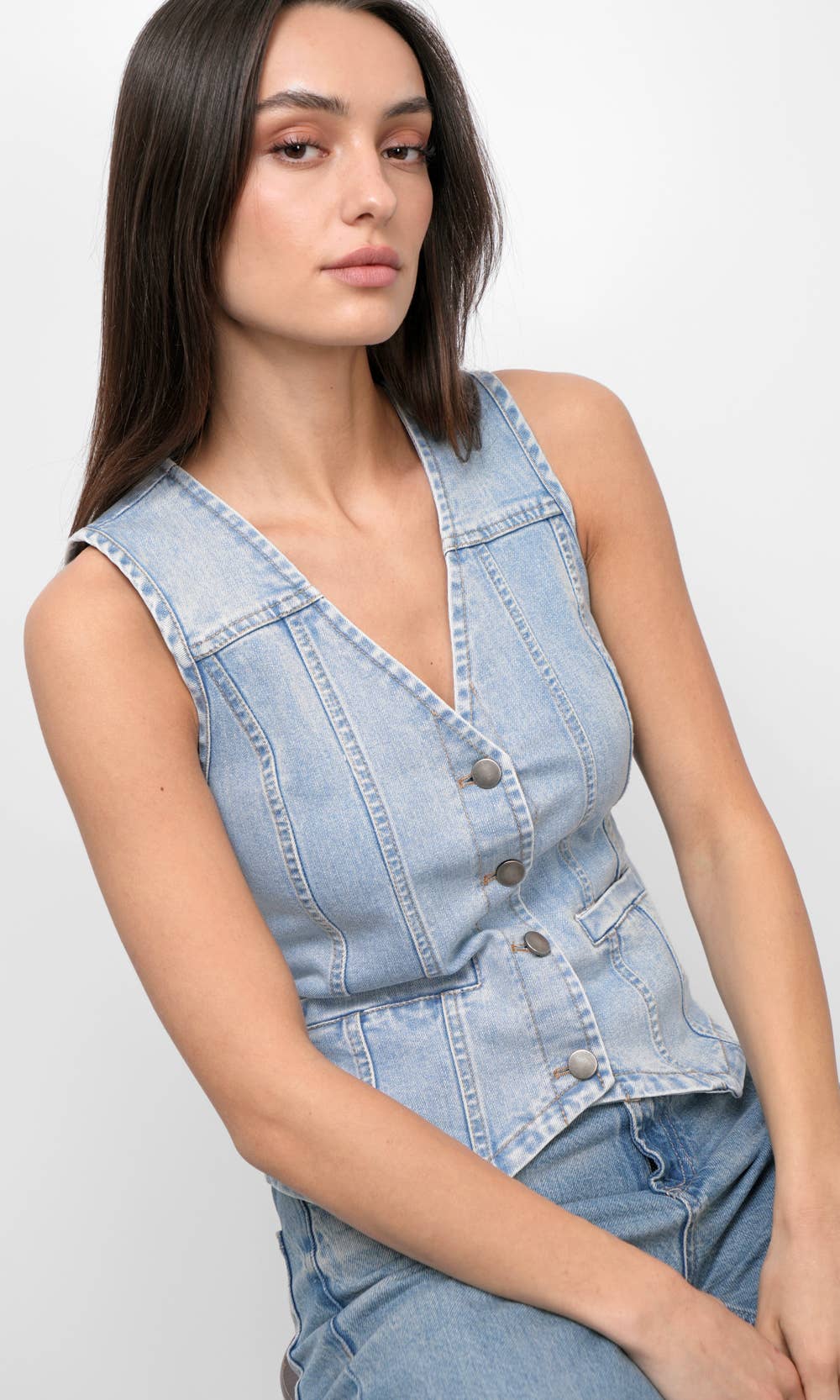 Cassidy Chambray Vest