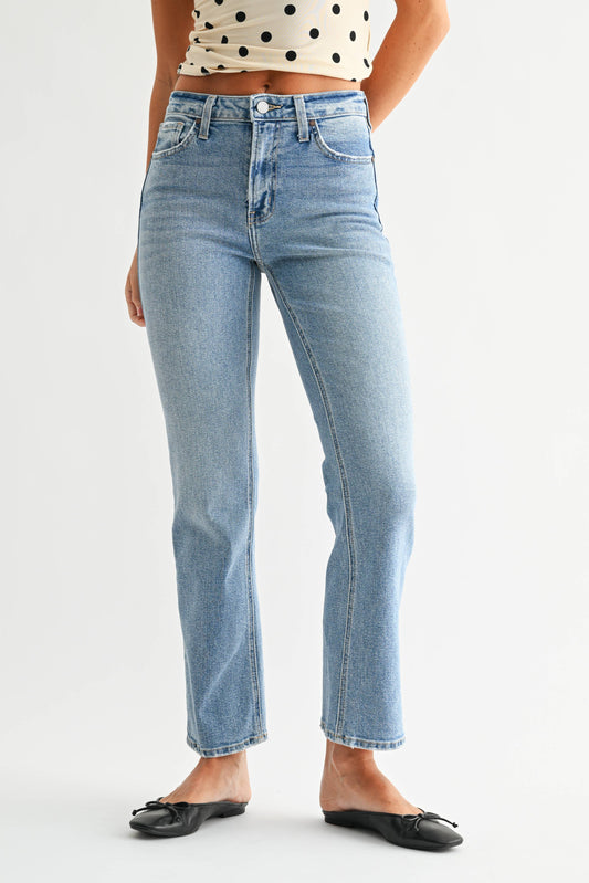 Slim Cropped Bootcut Jeans