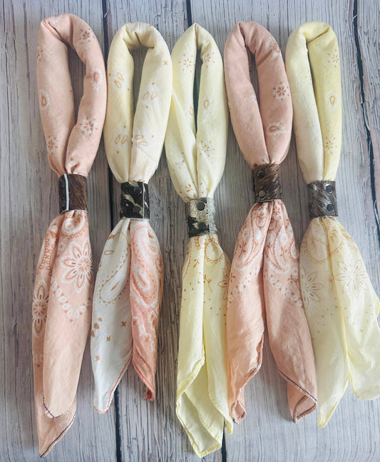 Citrus Hand Dyed Bandanas