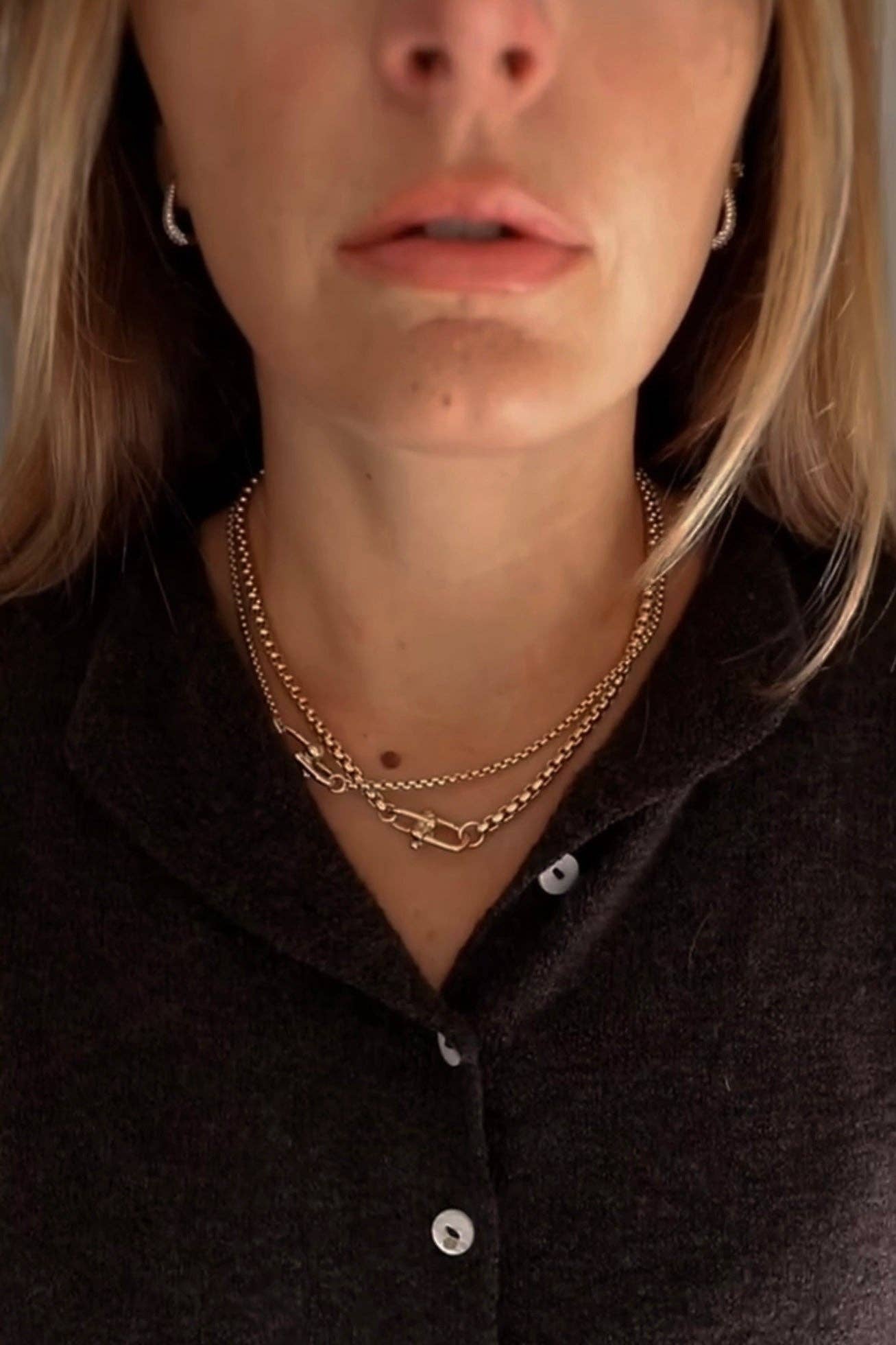nova round box chain necklace