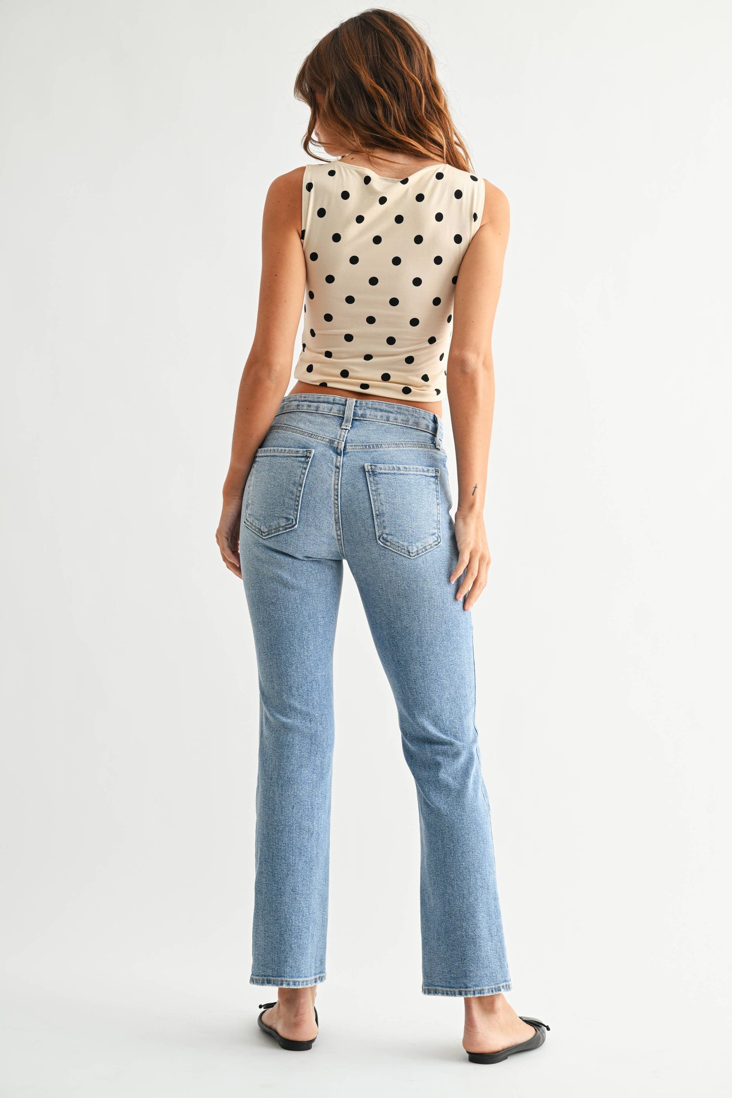 Slim Cropped Bootcut Jeans