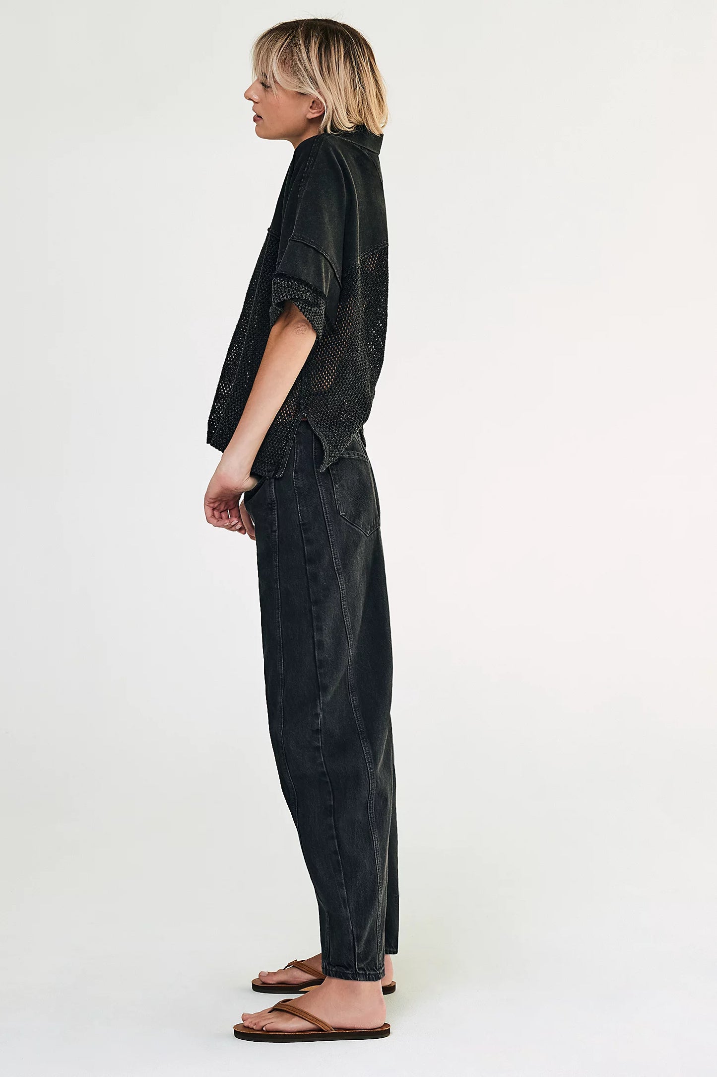 We The Free Good Luck Mid-Rise Barrel Jeans | Free people