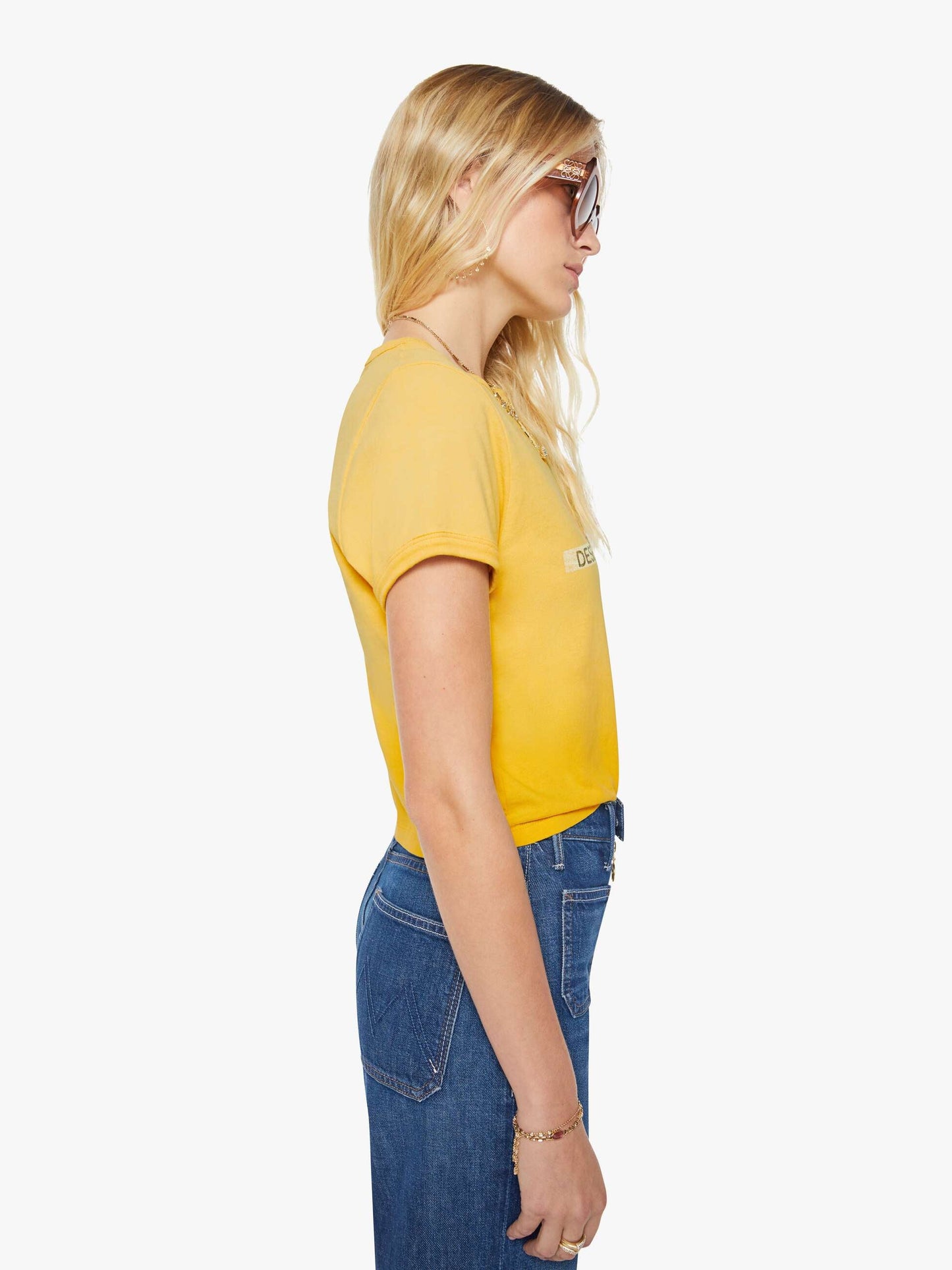 The Itty Bitty Ringer - Desert Sun Palm | Mother Denim