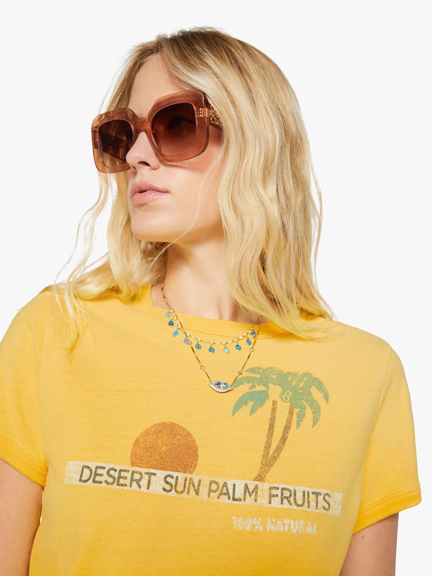 The Itty Bitty Ringer - Desert Sun Palm | Mother Denim