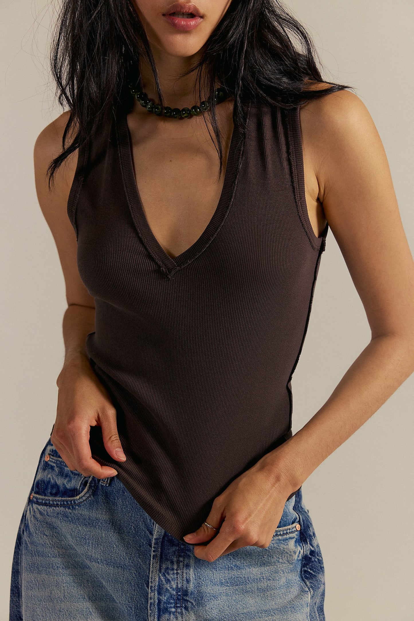 We The Free Neria V-Neck Tank Top | Free People