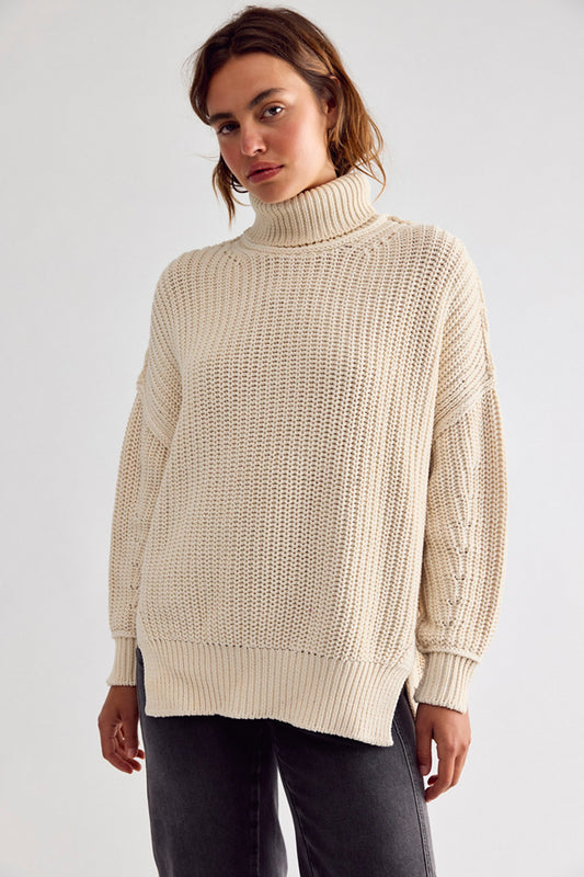 We The Free Worn Thru Turtleneck Sweater | Free People