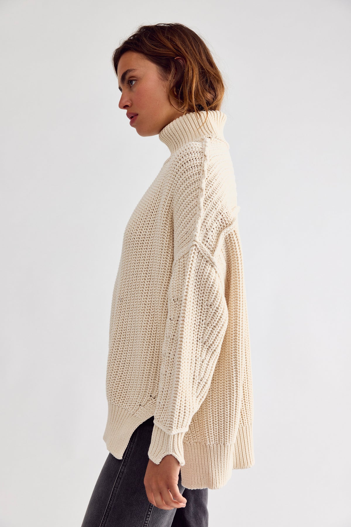We The Free Worn Thru Turtleneck Sweater | Free People